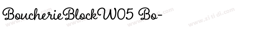 BoucherieBlockW05 Bo字体转换